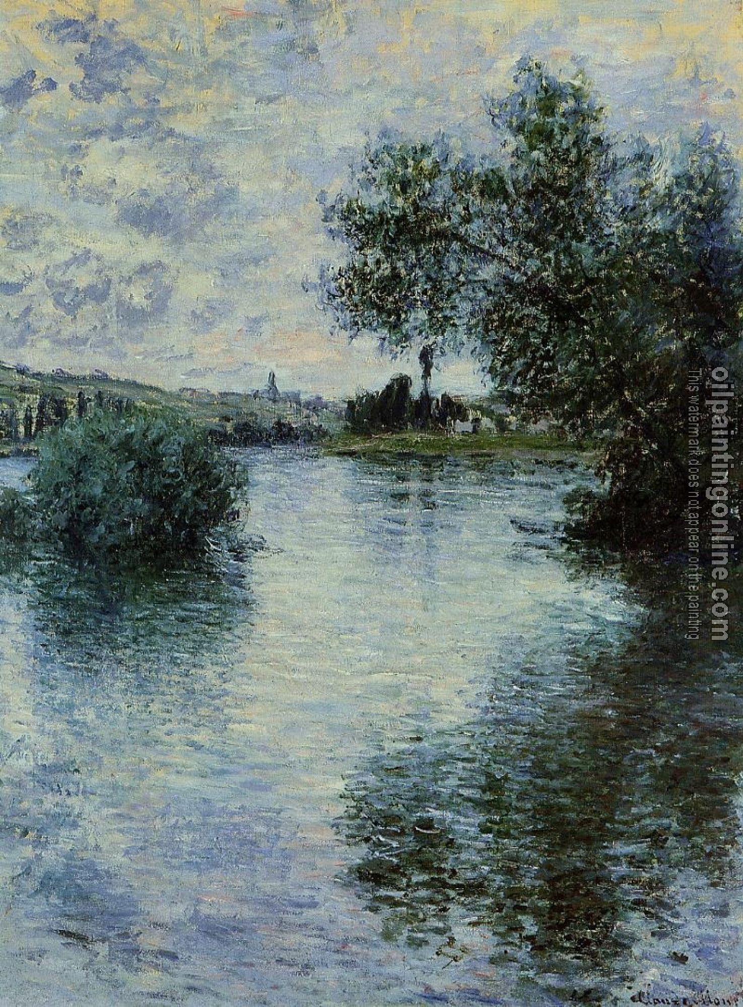 Monet, Claude Oscar - The Seine at Vetheuil